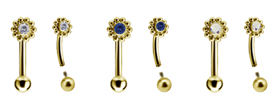 Micro bananas i micro barbells per a piercings de celles, orelles i més, amb una gran varietat de mides